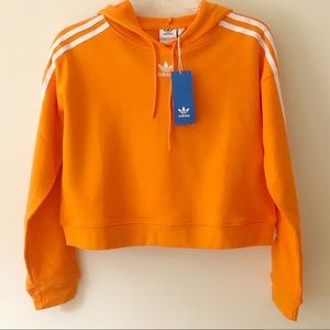 NWT Adidas Cropped Hoodie Sweatshirt XS